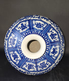 Festcool 17" Classic Blue and White Floral Porcelain Vase, Prunus (Plum) Vase China Ming Style