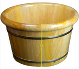 Solid Cedar Wood Foot Basin Tub Bucket for Foot Bath, Massage, Spa, Sauna, Soak, 16"