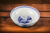 Extra Large Salad Serving Bowls Heritage Chinese Blue and White Landscape 12"x5", Fruit Bowls, Japanese, Korean, Chinoiserie Bowl