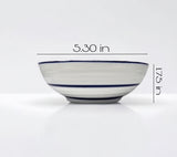 Set of 6 Cereal/Dessert/Soup/Fruit Bowls, Bowl Set, Blue and White Jingdezheng