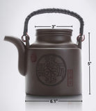 Yixing Zisha Purple Clay Purple Sand Tea Pot, Zi Sha Teapot, 5" H