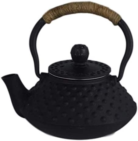 Cast Iron Teapot Tea Kettle Japanese Dot Hobnail with Stainless Steel Infuser (300ml/10oz)