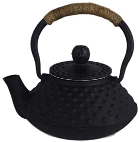 Cast Iron Teapot Tea Kettle Japanese Dot Hobnail with Stainless Steel Infuser (300ml/10oz)
