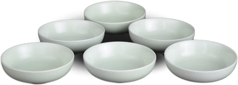 6 2-ounce Cups Porcelain Long-quan Celadon Teacup, Kungfu Teacup, Jingdezhen