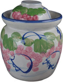 Medium Porcelain Pickling Jar 3 Liter with 2 Lids Fermenting Pickling Kimchi Crock Jingdezhen Chinese Korean