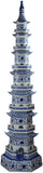 47" Classic Blue and White Porcelain Pagoda, Jingdezhen