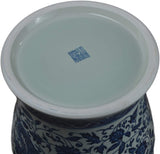 30" Hand Painted Classic Blue and White Porcelain Dragon Jar Vase, Large, China Qing Style (L308)