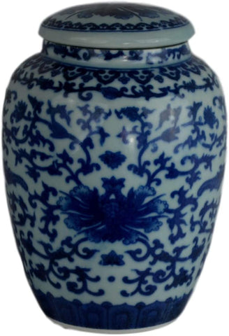 Festcool Porcelain Floral Ceramic Tea Storage Covered Jar Container, Decorative, Jingdezhen