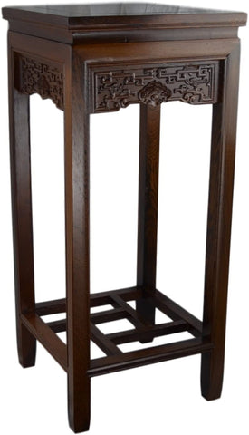 Rosewood Square Table, Planter Stand Plant Pot Display Stand Lamp Table (27")