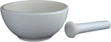 Porcelain Ceramic Mortar & Pestle Set, White, Jingdezhen