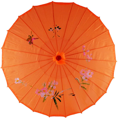 Festcool Asian Parasol Umbrella Fabric Hand-Painted Chinese Japanese (Purple)
