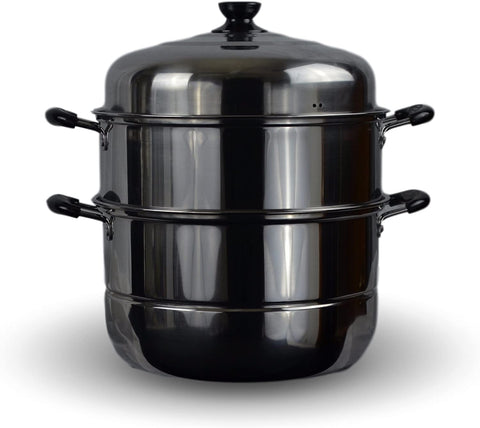 3 Tier Stainless Steel Steamer Cookware Pot (12")