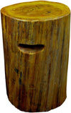 Festcool Tree Stump Stool Coffee Table Bar Stool Sofa Table Side End Table Solid Wood Natural Finish 18”-19” Tall