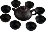 9 Piece Fine Yixing Zisha Purple Clay Tea Pot Set Cups Traditional Kung Fu Teaset Zi Sha
