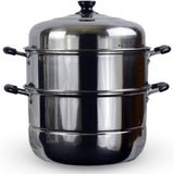 3 Tier Stainless Steel Steamer Cookware Pot (14")