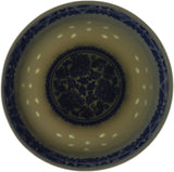 10 Pcs Fine Porcelain Blue and White Rice Pattern Bowls, Cereal Bowls, Rice Bowls with Free 10 Porcelain Spoons Jingdezhen China