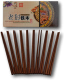 10 Pairs Natural Rosewood Wooden Chopsticks Set Reusable Gift Set Traditional Classic Style
