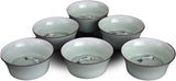 6 1.8-ounce Fish Cups Tea Cups Coffee Porcelain Long-quan Celadon Teacup,Kungfu Teacup, Jingdezhen