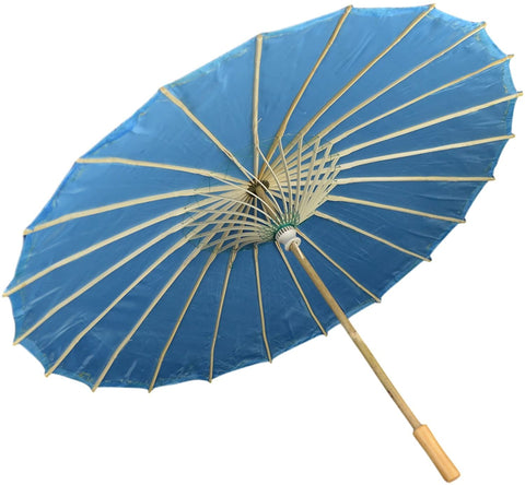 Festcool Asian Parasol Umbrella Fabric Light Blue Chinese Japanese