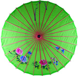 33" Hand-painted Parasol Umbrella Fabric Chinese Japanese
